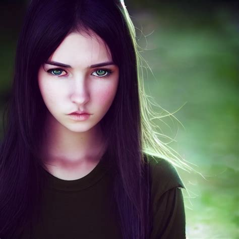 teen girl, wideshot, tall, long black hair, Olive | Midjourney | OpenArt