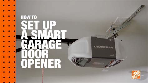 How to Install A Smart Garage Door Opener: A DIY Digital Workshop | The Home Depot - YouTube