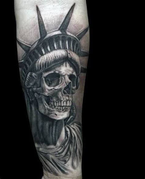 70 Statue Of Liberty Tattoo Designs For Men - New York City