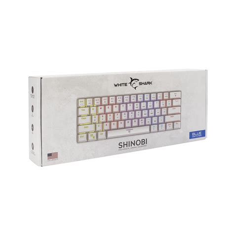 White Shark MECHANICAL KEYBOARD GK-2022 SHINOBI WHITE-Blue - Electron ...