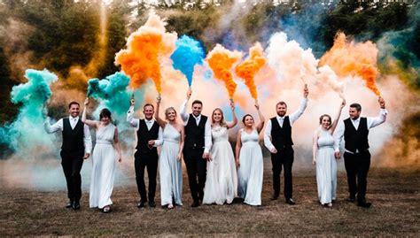 How to Use Smoke Bombs in Your Wedding Photos