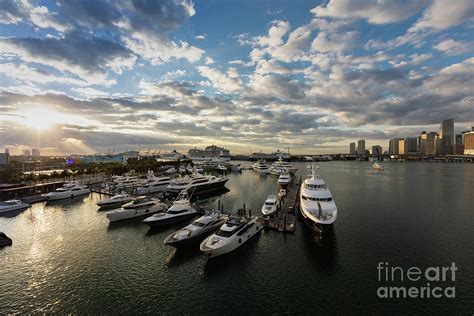 Miami Skyline at Sunrise Photograph by Juan Silva - Pixels