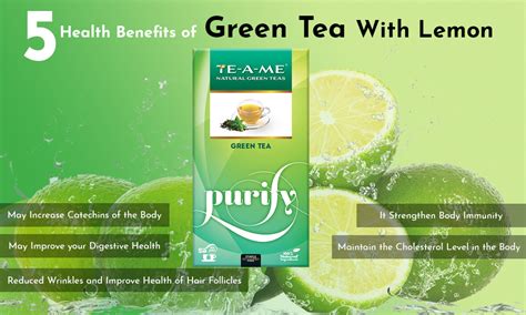 5 Health Benefits of Green Tea With Lemon | TE-A-ME