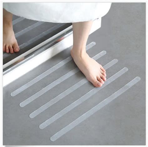 12Pcs/6pcs Anti Slip Bath Grip Stickers Non Slip Shower Strips Flooring Safety Tape 10.26 -in ...