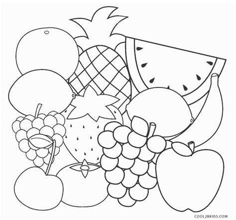 Free Printable Fruit Coloring Pages for Kids - Cool2bKids