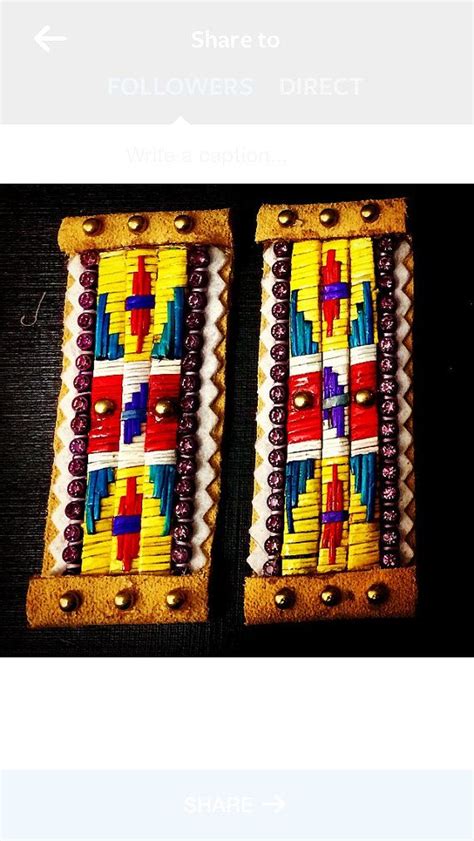 Quillwork Earrings by AlayneeGoodwill on Etsy Native American Crafts, Native American Design ...