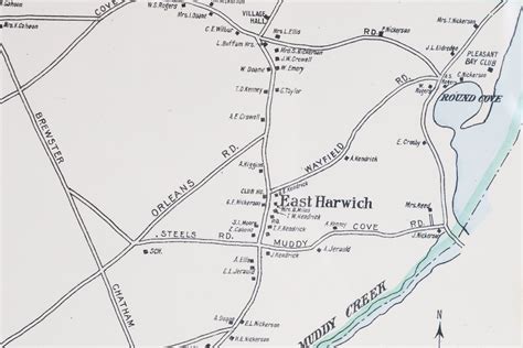 Map of Harwich, Massachusetts - Lannan Gallery