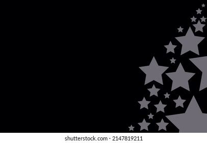 Black Background Stars On Side Stock Vector (Royalty Free) 2147819211 | Shutterstock