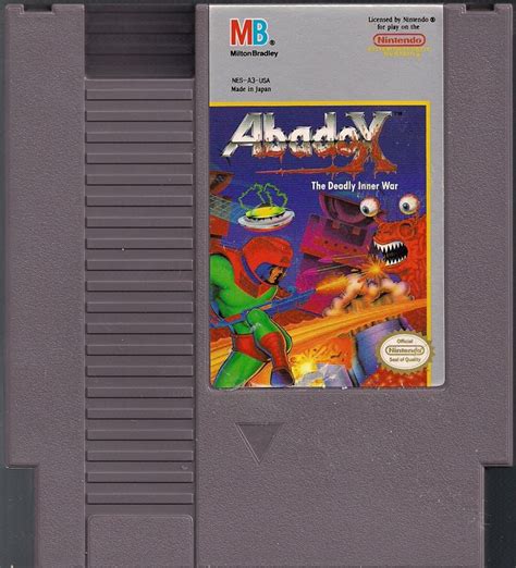 Abadox: The Deadly Inner War (1989) NES box cover art - MobyGames