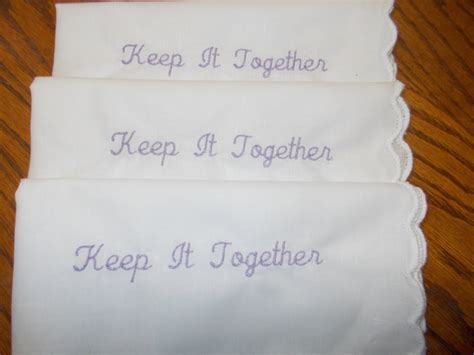 Embroidered Wedding Hankies for Bridesmaids Gift. Personalized