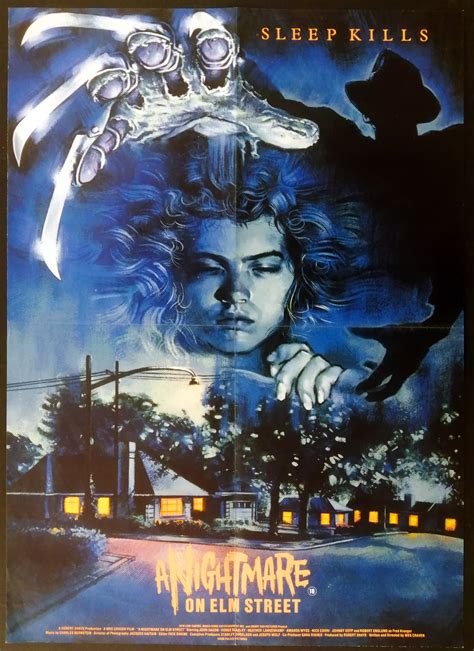 A NIGHTMARE ON ELM STREET (1984) Original Vintage UK British Double Crown Movie Film Poster ...