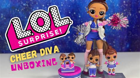 LOL surprise OMG Doll Cheer Diva Unboxing and review #cheerdiva - YouTube