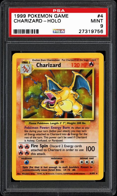 Auction Prices Realized Tcg Cards 1999 Pokemon Game Charizard-Holo