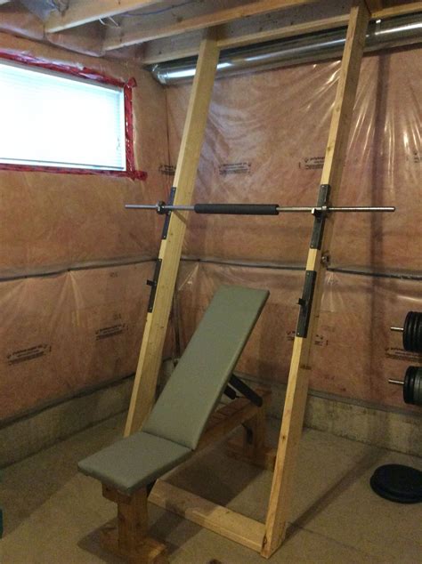 Custom squat rack Home Made Gym, Diy Home Gym, Gym Room At Home, Diy Gym, Diy Workout, Plank ...