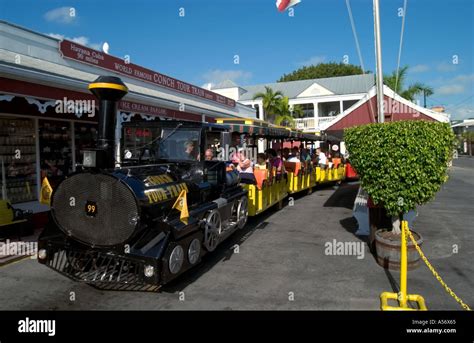 Conch Tour Train, Key West, Florida Keys, Florida, USA Stock Photo - Alamy