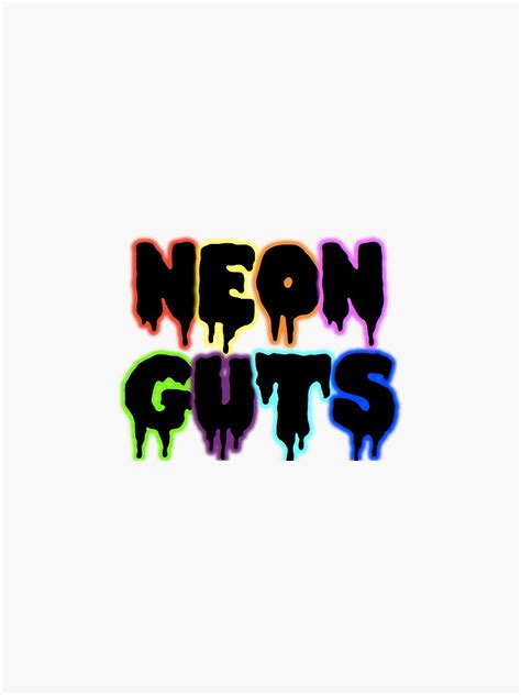 "Neon Guts" Sticker for Sale by Bainer | Redbubble