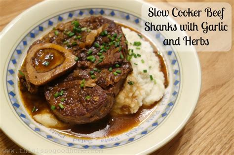 Slow Cooker Beef Shanks Recipe