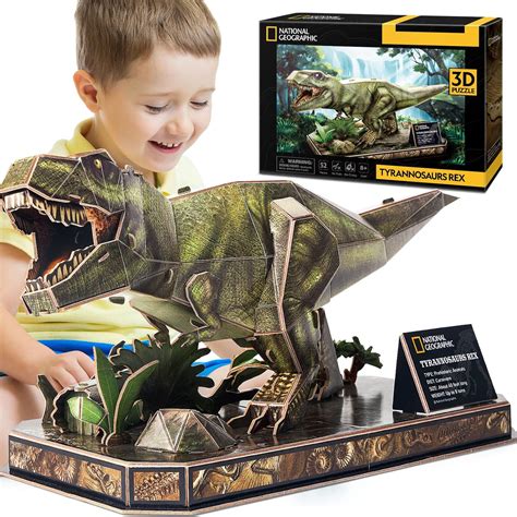 CubicFun 3D Puzzles T-Rex Dinosaur Toys National Geographic ...