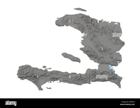 Haiti, Relief Map Stock Photo - Alamy