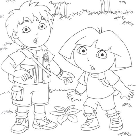 Drawing Go Diego! #48628 (Cartoons) – Printable coloring pages