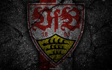 Download wallpapers Stuttgart, logo, art, Bundesliga, soccer, football club, VfB Stuttgart ...