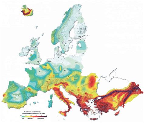 SHARE Project: Seismic map of Europe: Italy, Greece and Turkey are the ...