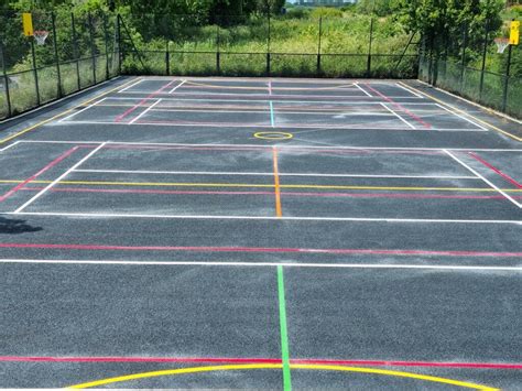 Netball Court Markings - Playground Markings for Schools