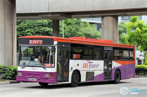 SBS Transit Volvo B10M MkIV DM3500 (SBS2827U) – Service 191 | Land Transport Guru