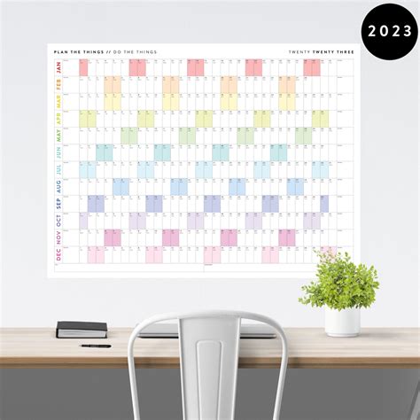 Giant 2023 Wall Calendar 2023 Wall Planner Annual Planner - Etsy UK