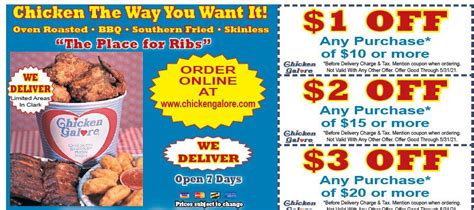 Coupons | Chicken Galore