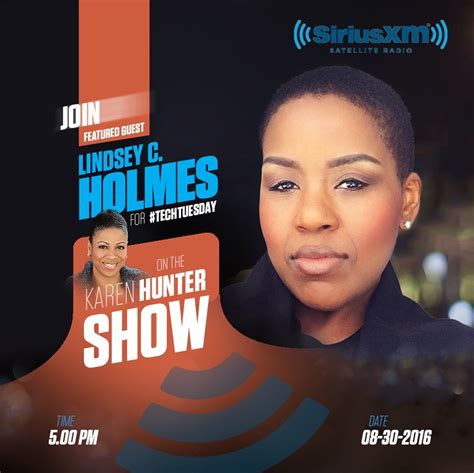 Check out Lindsey’s Interview on #SiriusXM! via The Karen Hunter Show ...