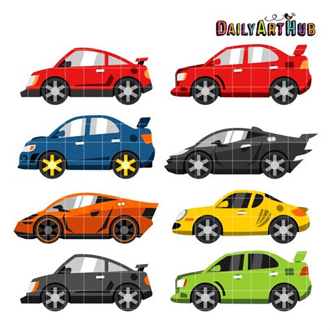 Race Cars Clip Art Set – Daily Art Hub // Graphics, Alphabets & SVG