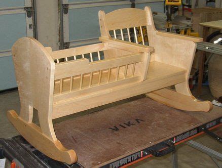 Need plans for rocking doll cradle | Wooden baby crib, Crib woodworking plans, Furniture