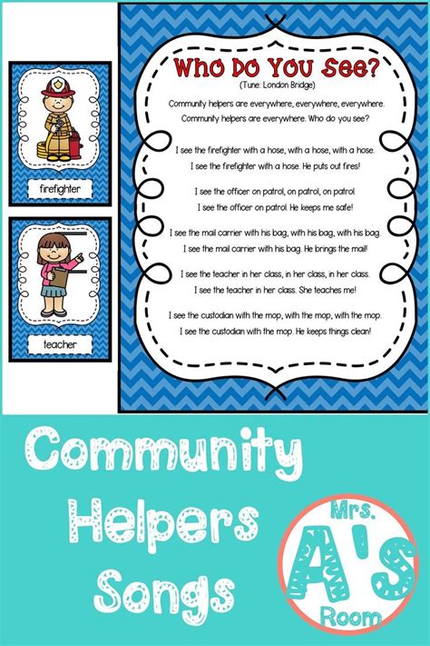 Community helpers songs for preschool – Artofit