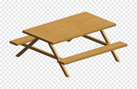 Picnic table, Cartoon Picnic s, angle, furniture, rectangle png | PNGWing