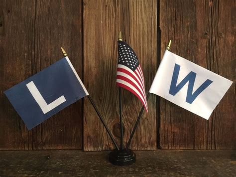 Chicago Cubs W Win Flag OR L Loss Flags 4 X 6 - Etsy