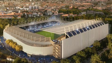 New design: Stade de la Meinau covered with airplane fuselages ...