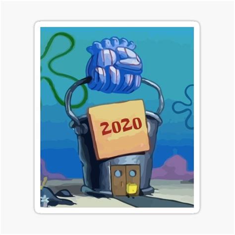 "Spongebob Plankton 2020 Meme" Sticker for Sale by henribuh | Redbubble