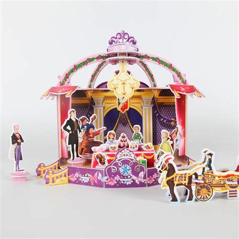 1set Sofia the First Puzzle Jigsaw Kids Party Toy Princess Sofia Happy Birthday Amusement 3D ...