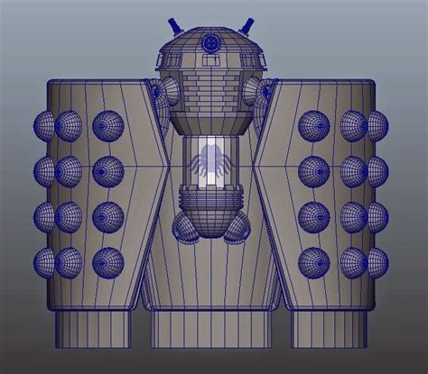 Pier-Luc Simard: dalek emperor model (modelling; outer plates + hydraulics)