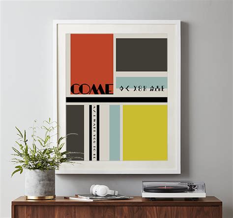 Come As You Are | Nirvana - mid century modern song lyric wall art mus ...