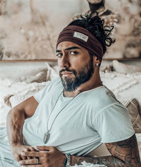 Man Buns & Headbands | Headband men, Long hair styles men, Man bun beard