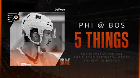 5 Things: Flyers @ Bruins | Philadelphia Flyers