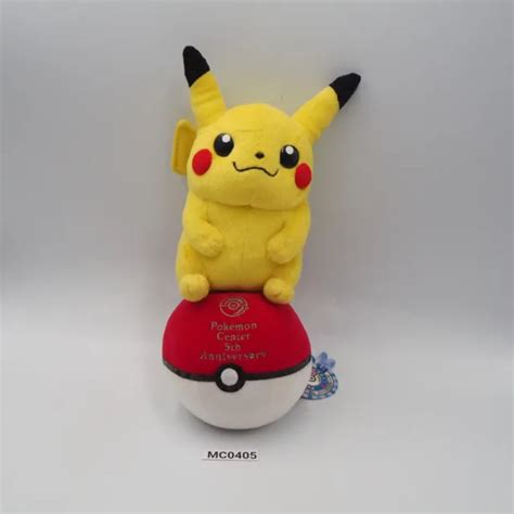 PIKACHU MC0405 POKEBALL Pokemon Center 5th Anniversary 11" Plush 2003 Doll Japan $49.99 - PicClick