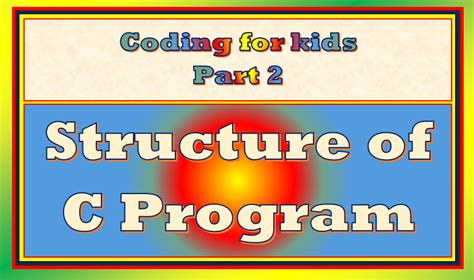 Structure Of C Program - Coding Part 2 (The Comprehensive Guide)