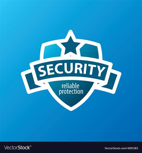 Logo for security services in the form of shield Vector Image