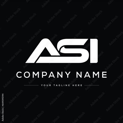 monogram letter ASI logo design vector Stock Vector | Adobe Stock