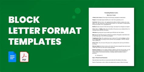 Block Letter Format Template - 8+ Free WOrd, PDF Documents Download
