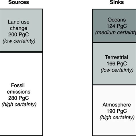 4. Carbon Sources and Sinks over the Last Two Centuries. Total carbon ...