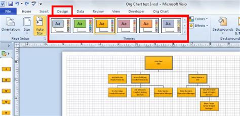 Visio Organization Chart Template